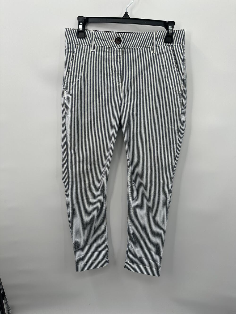 BODEN Blue Striped Trouser Chino Pants T0493 // 2 Petite